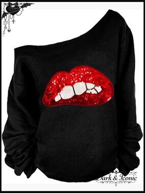 Off Shoulder Sweatshirt Long Sleeve Loose Pullover Plus Size Tops